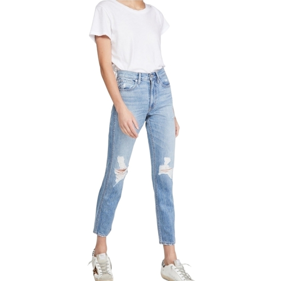 SLVRLAKE Denim - SLVRLAKE Virginia High-Rise Slim Straight-Leg Jeans, Size 32, NWT